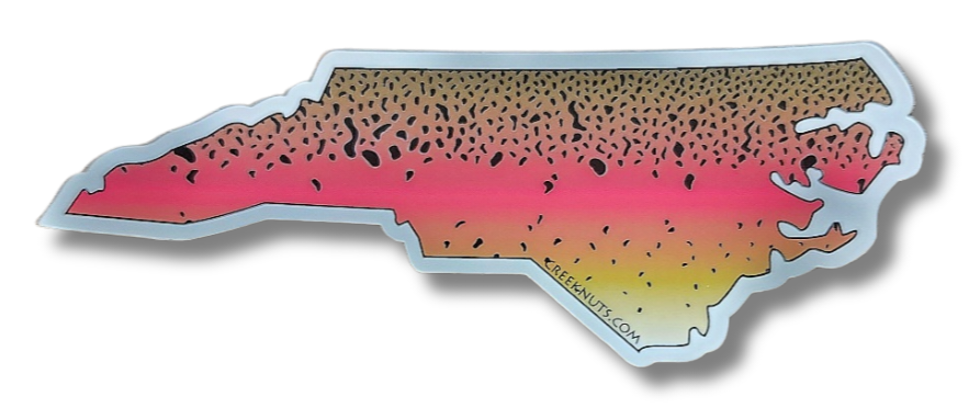 North Carolina Rainbow Trout Skin Sticker
