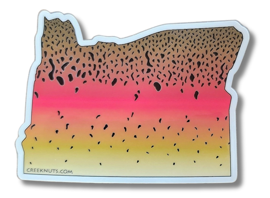 Oregon Rainbow Trout Skin Sticker