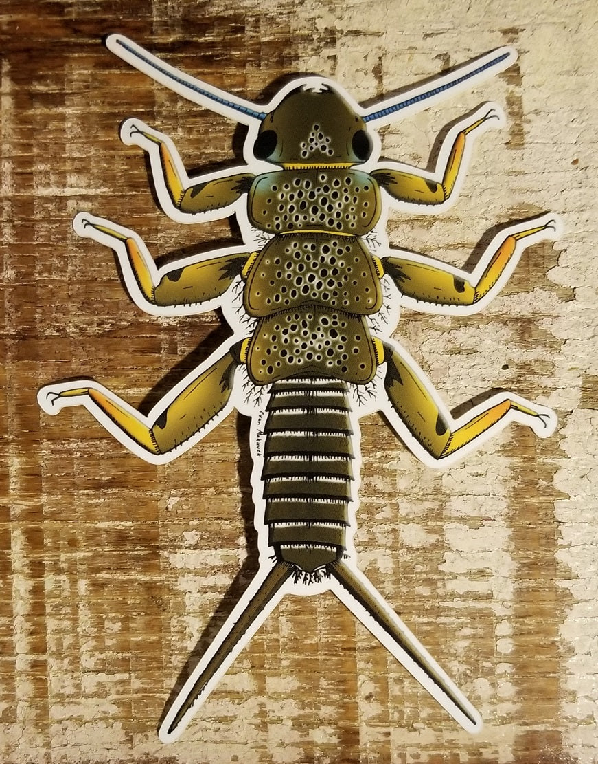 Evan Makuvek Brown Trout Stonefly Sticker