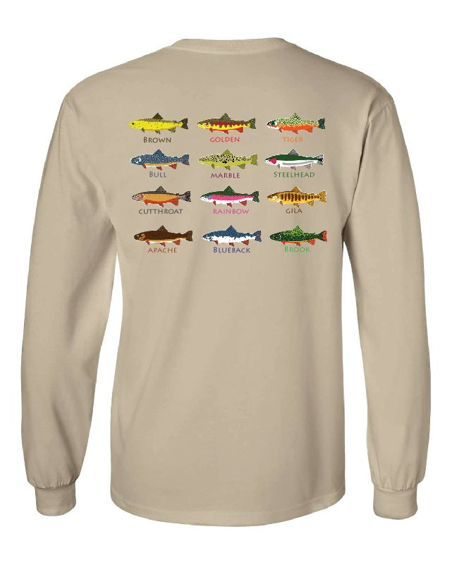 12 Trout Long Sleeve T-Shirt