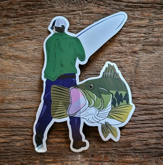 Set It! Largemouth Bass Sticker