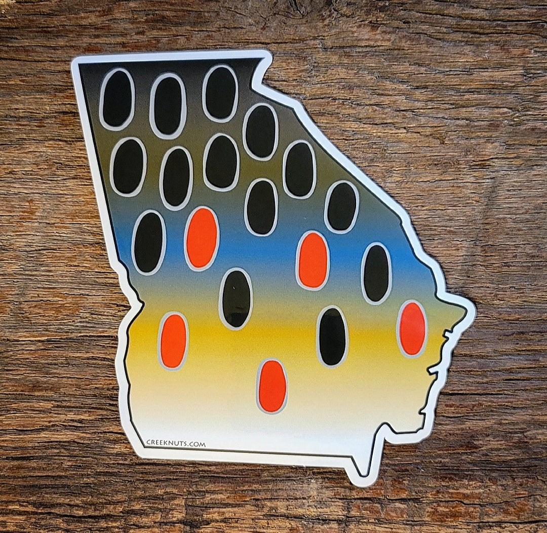 Georgia Brown Trout Sticker