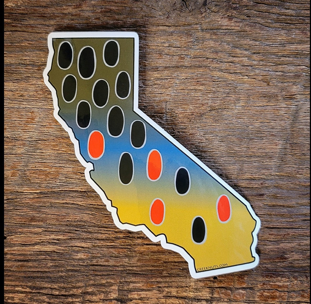 California Brown Trout Sticker