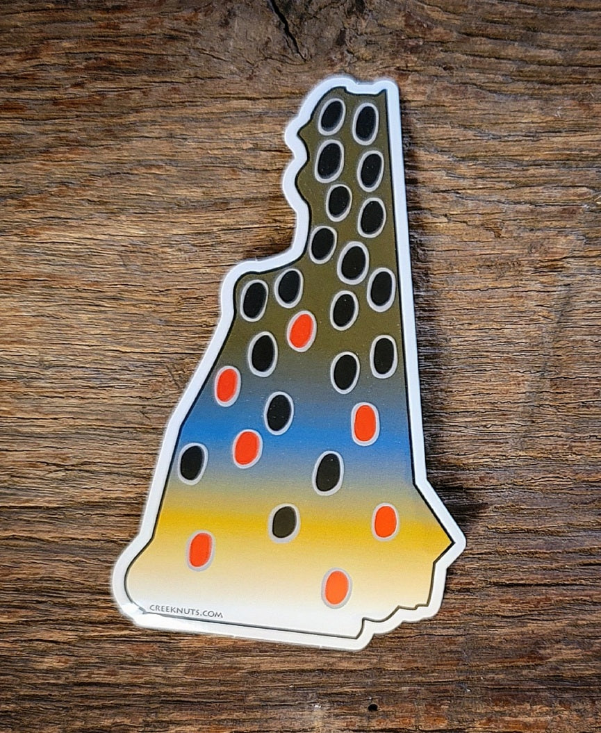 New Hampshire Brown Trout Sticker