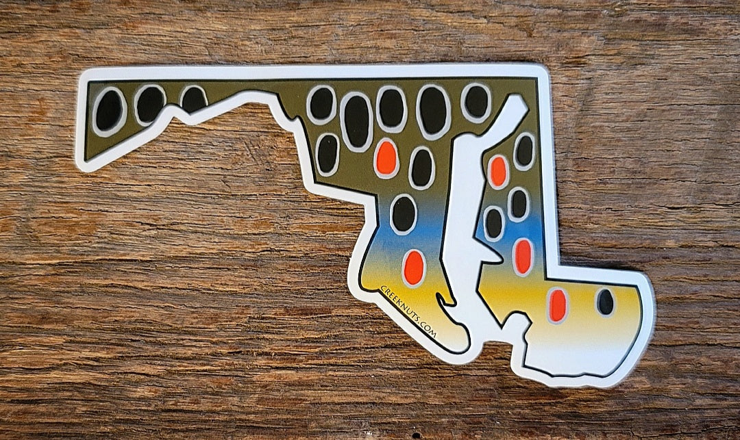 Maryland Brown Trout Sticker