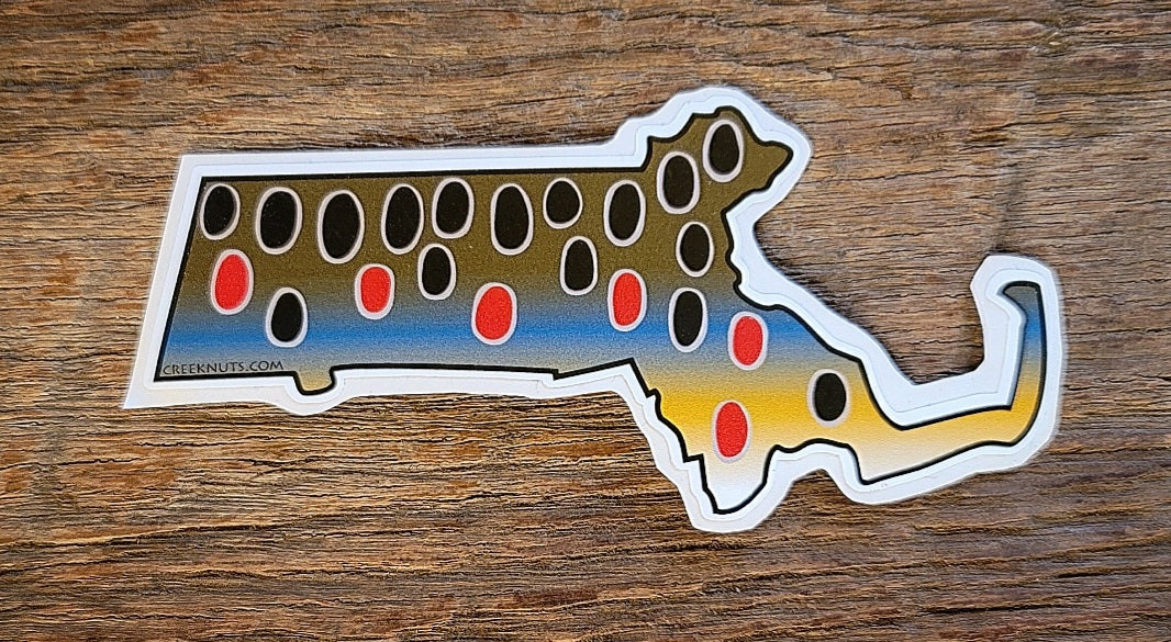 Massachusetts Brown Trout Sticker