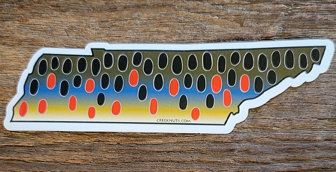 Tennessee Brown Trout Sticker