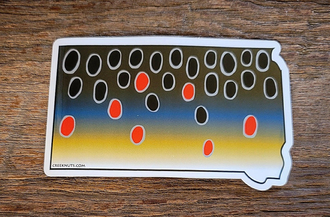 South Dakota Brown Trout Sticker