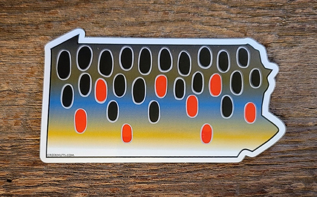 Pennsylvania Brown Trout Sticker
