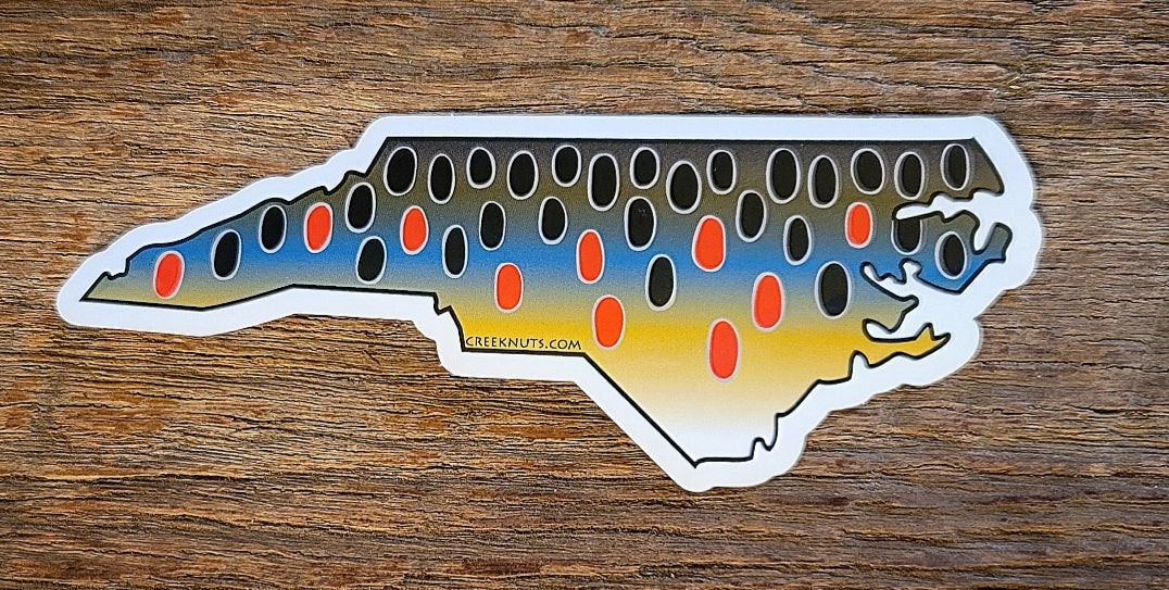 North Carolina Brown Trout Sticker