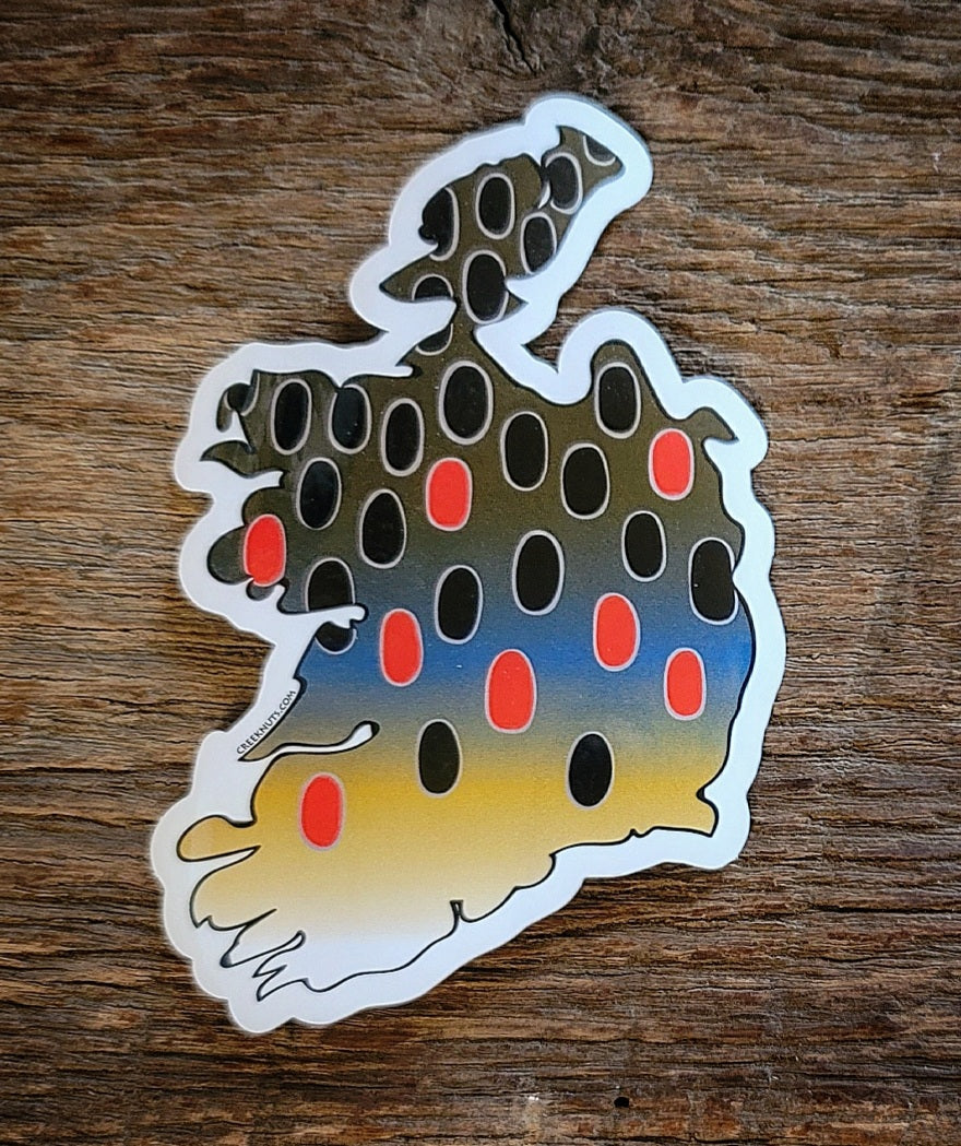 Ireland Brown Trout Sticker