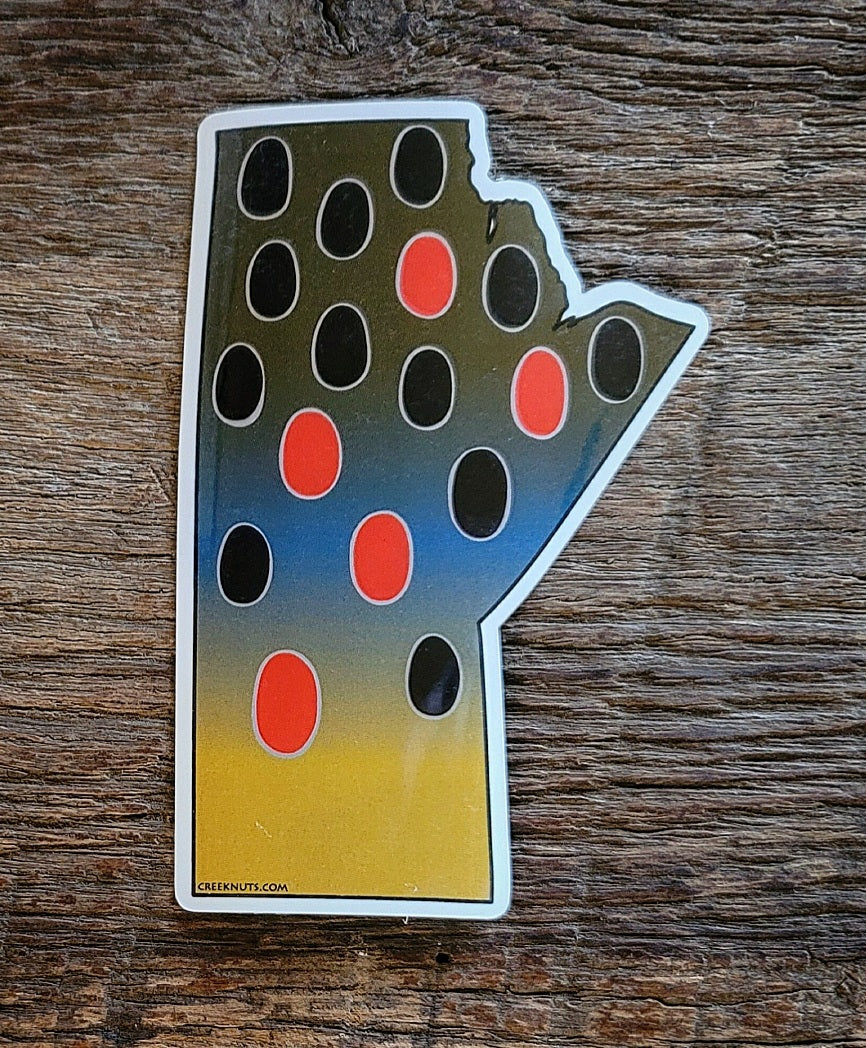 Manitoba Brown Trout Sticker