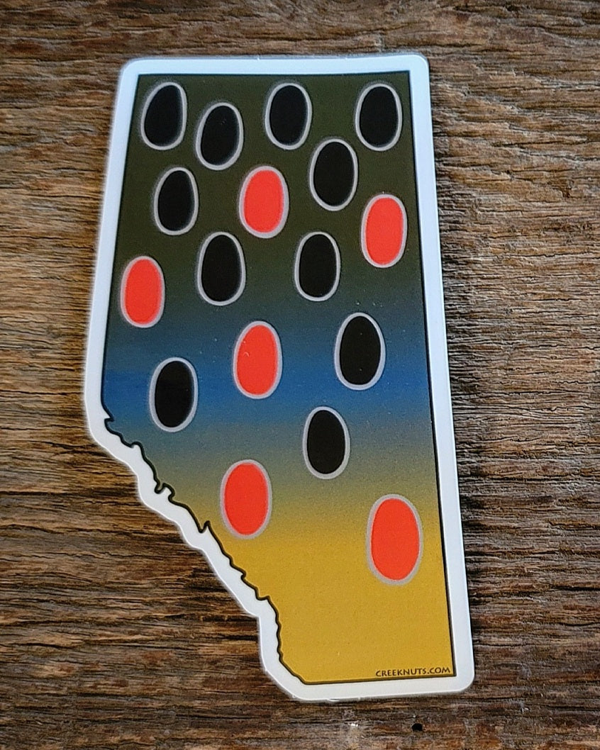 Alberta Brown Trout Sticker