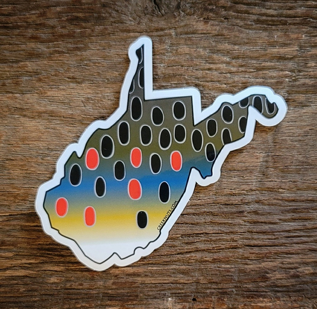West Virginia Brown Trout Sticker