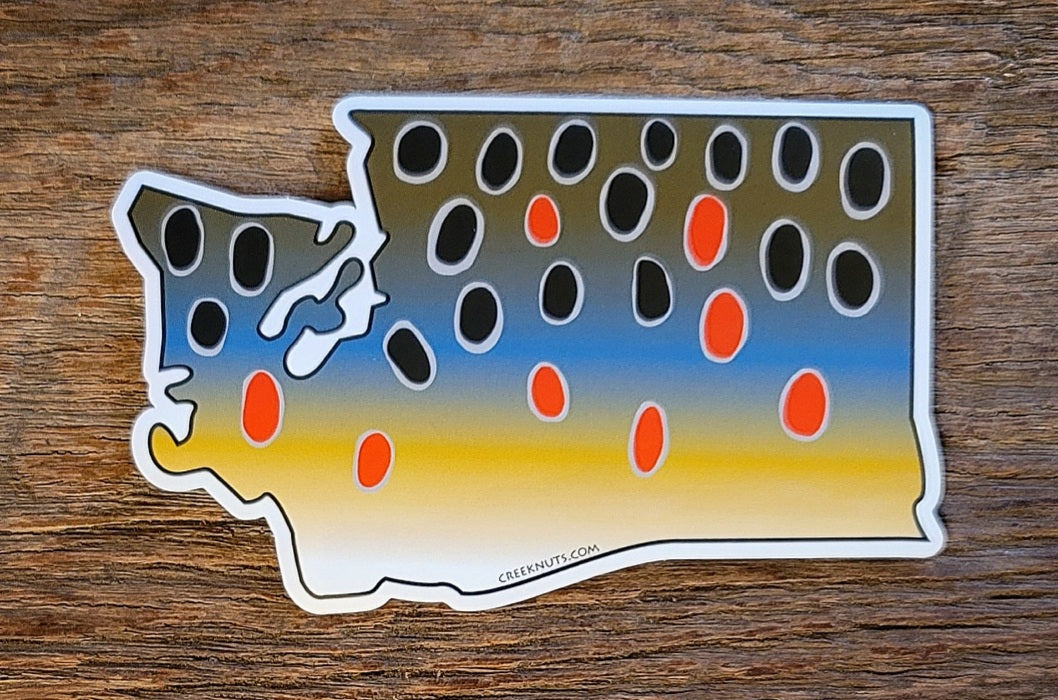 Washington Brown Trout Sticker