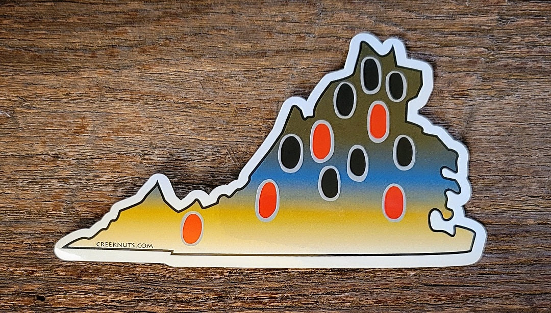 Virginia Brown Trout Sticker