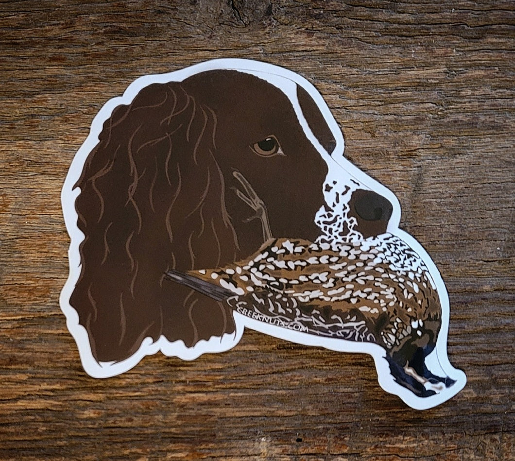 Springer Spaniel with Quail Sticker