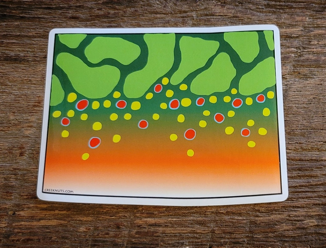 Wyoming Brook Trout Sticker