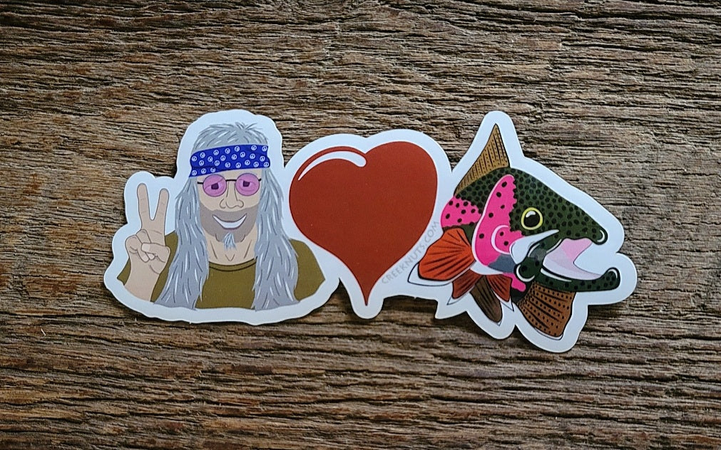 Peace Love Rainbow Trout
