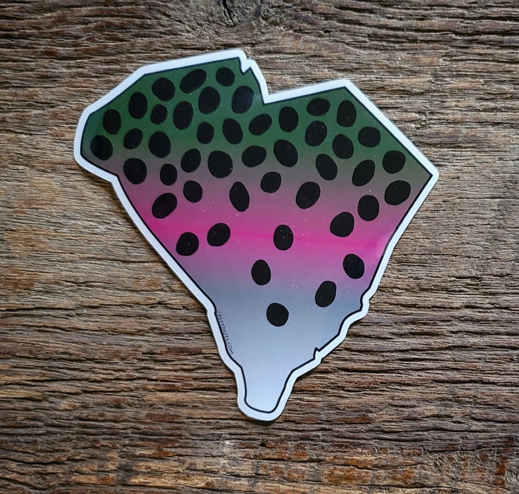 South Carolina Rainbow Trout Sticker