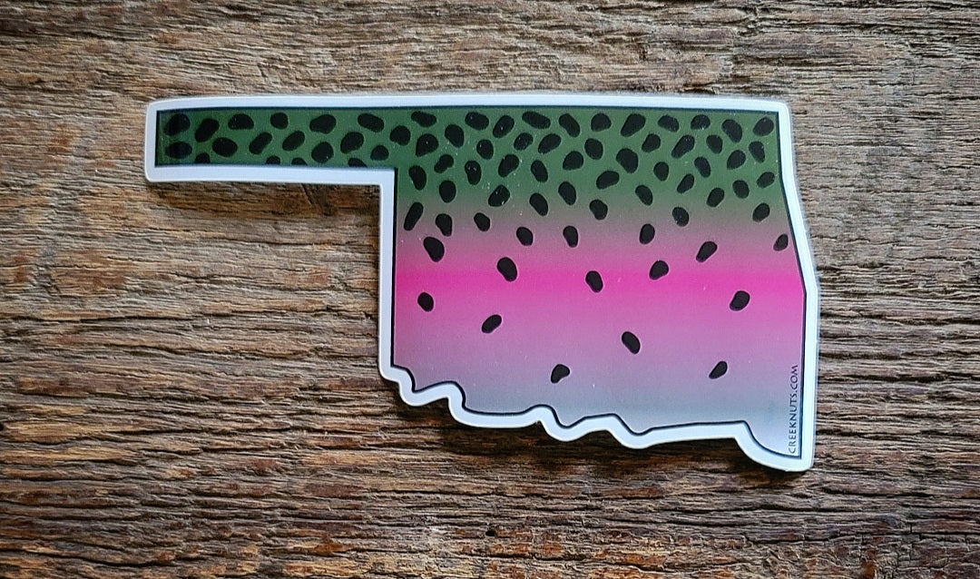 Oklahoma Rainbow Trout Sticker