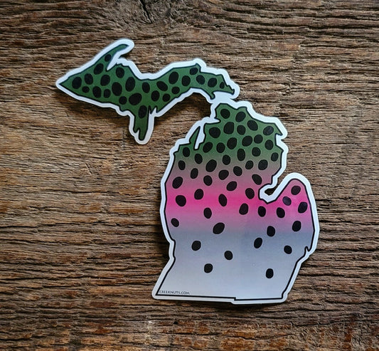 Michigan Rainbow Trout Sticker