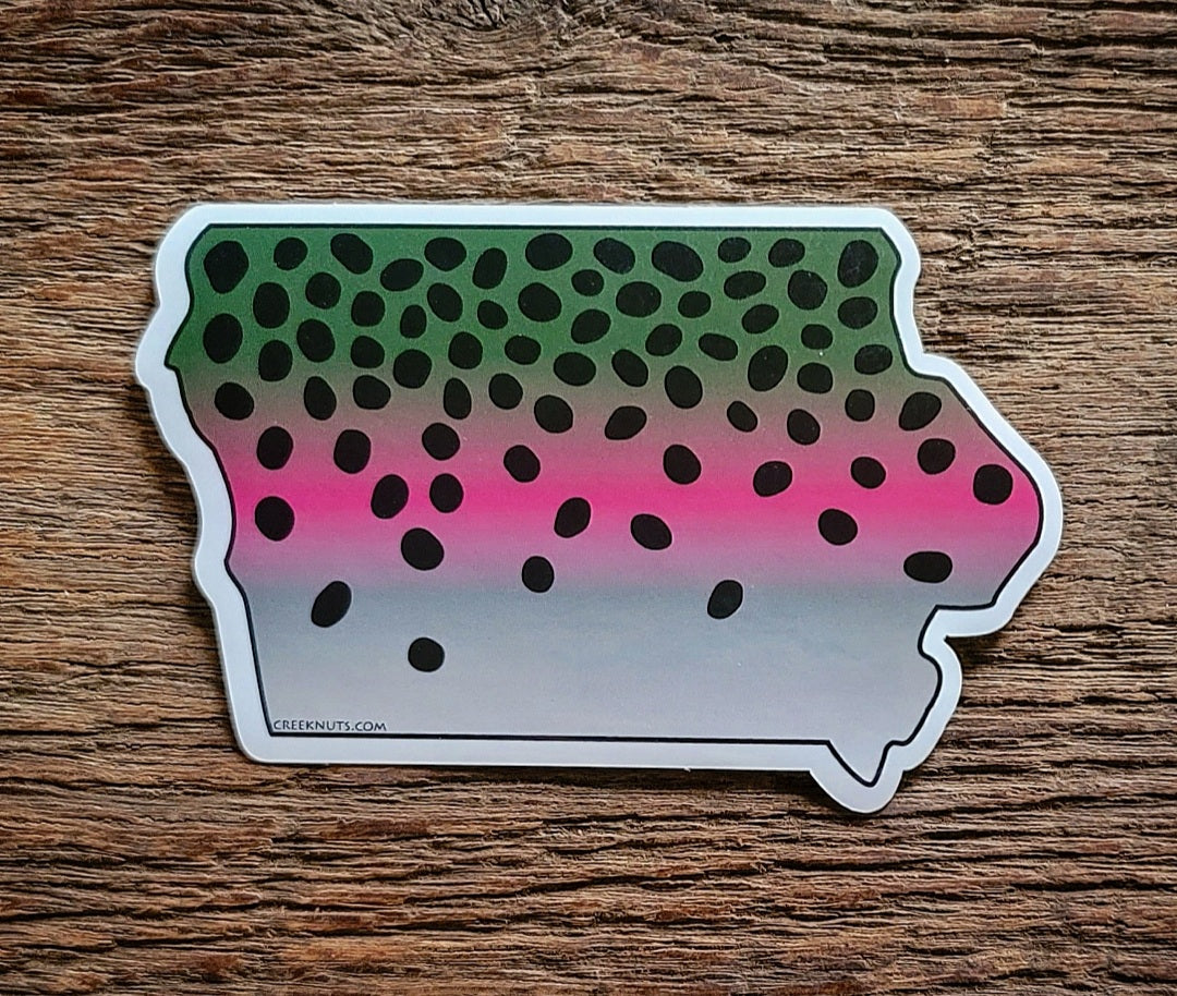 Iowa Rainbow Trout Sticker