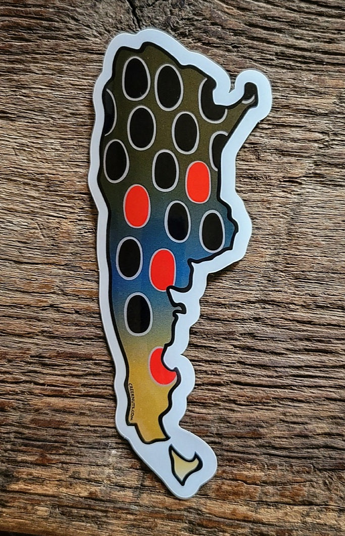 Argentina Brown Trout Sticker