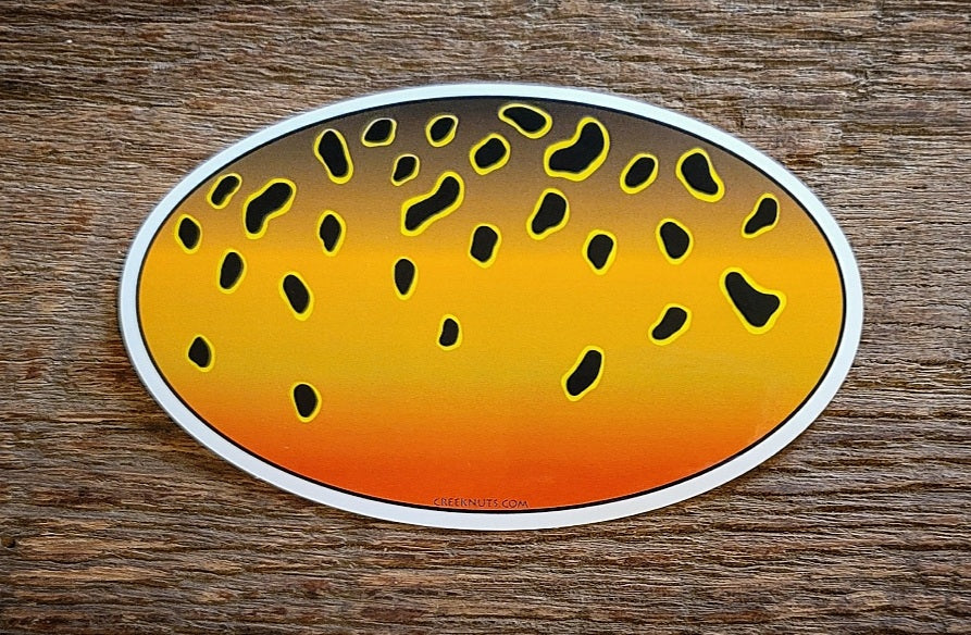 Cutthroat Trout Oval Skin Sticker