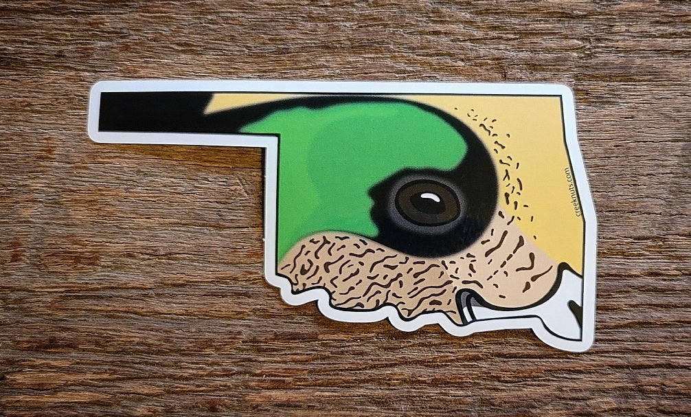 Oklahoma Widgeon Duck Sticker