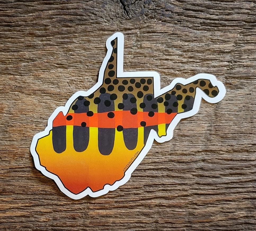West Virginia Golden Trout Sticker