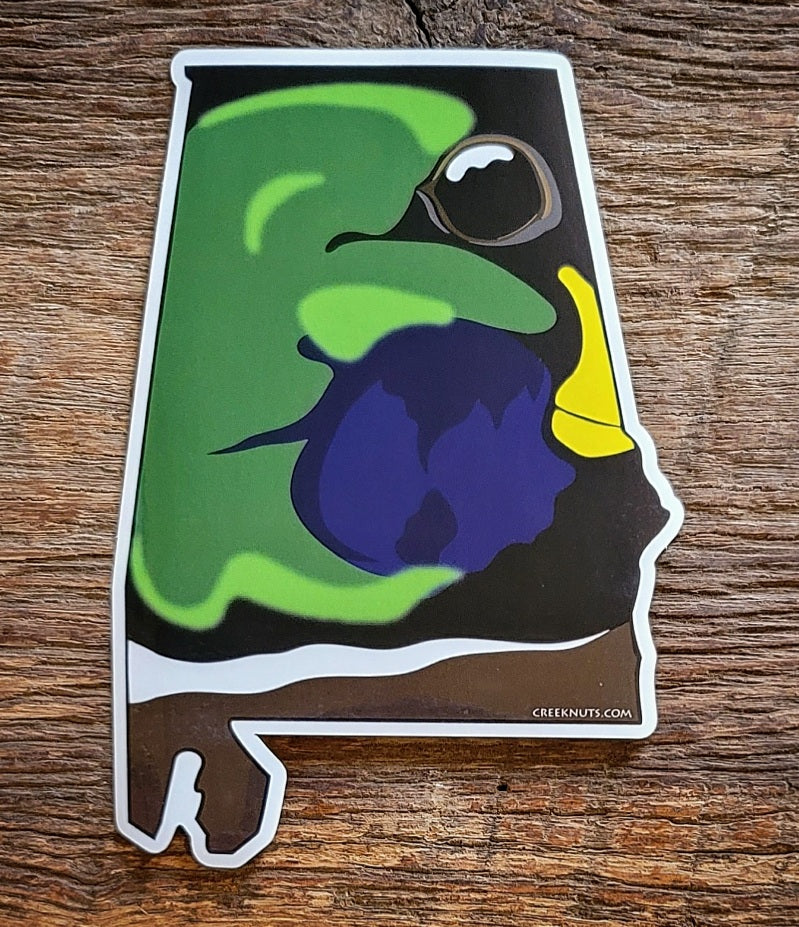 Alabama Mallard Duck Sticker