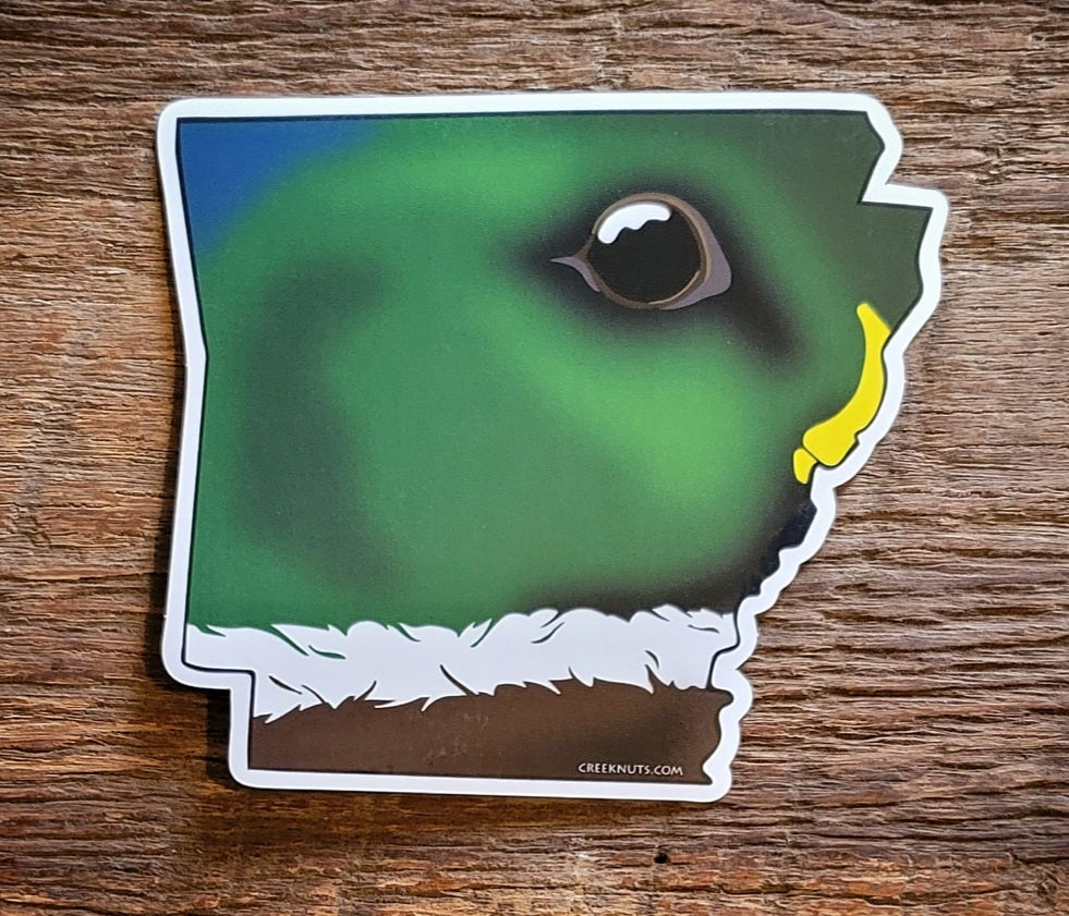 Arkansas Mallard Duck Sticker