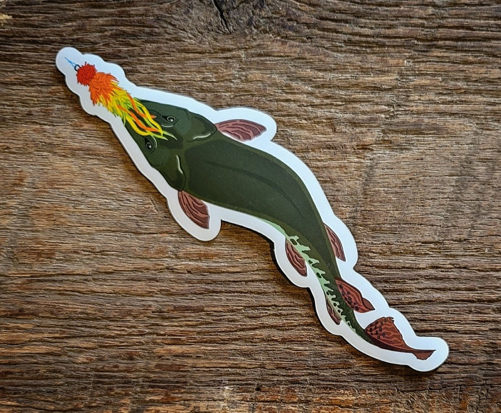 Musky Follow Sticker