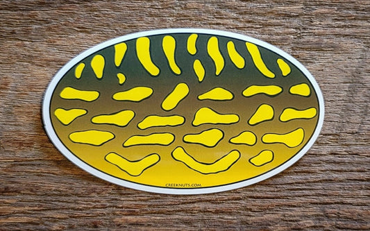 Northern Pike Oval Skin Sticker