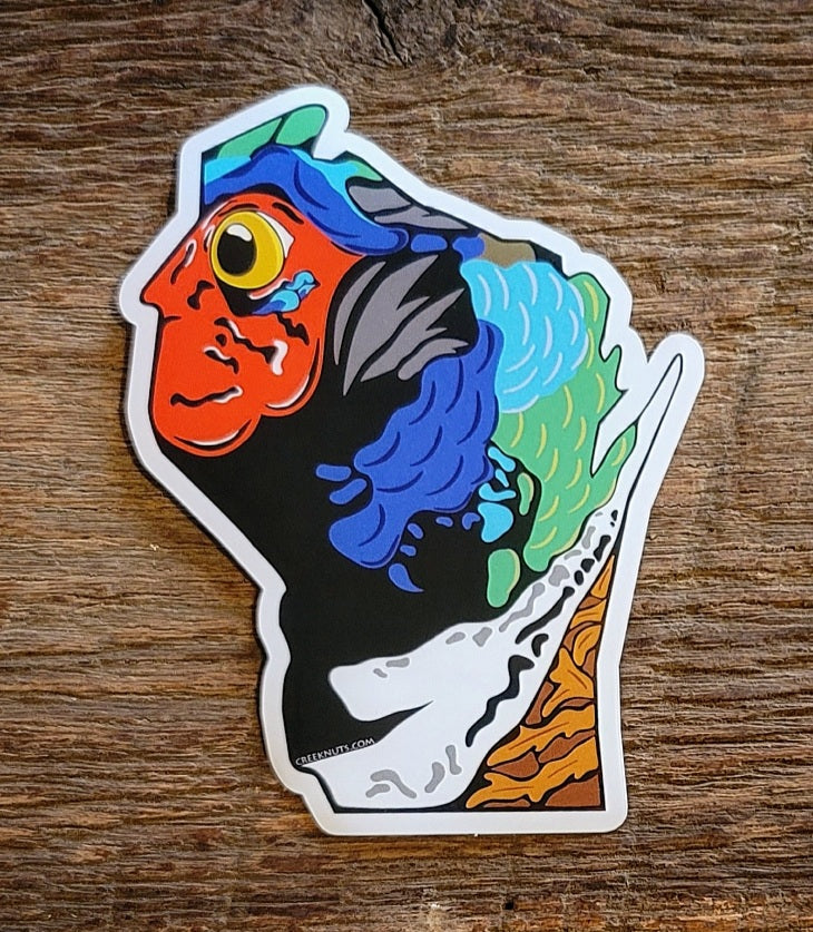 Wisconsin Pheasant Sticker