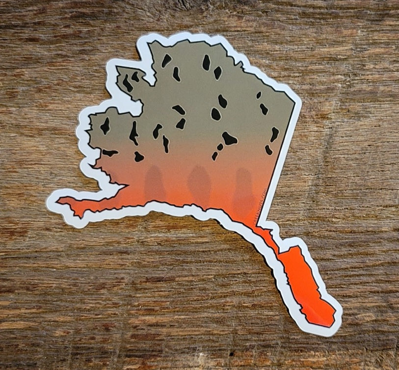 Alaska Chinook Salmon Sticker
