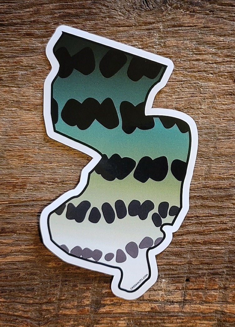 New Jersey Striper Sticker