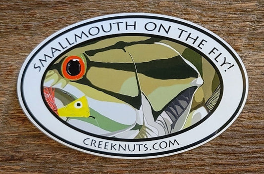Smallmouth Bass on the Fly! Sticker