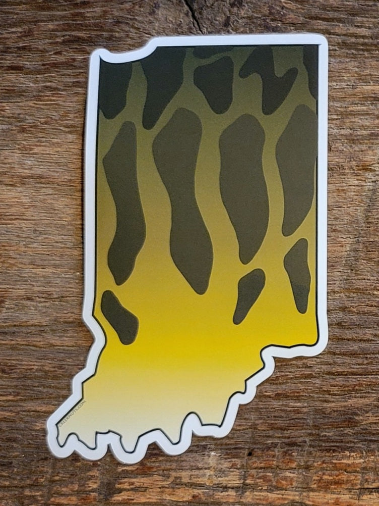 Indiana Smallmouth Bass Sticker
