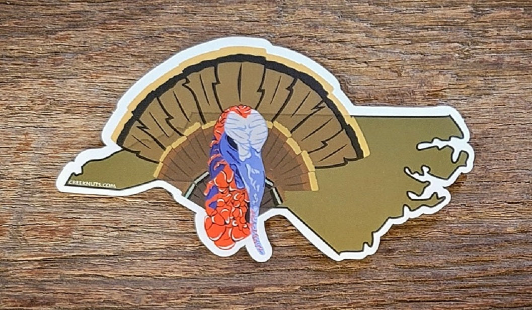 Turkey on North Carolina Sticker