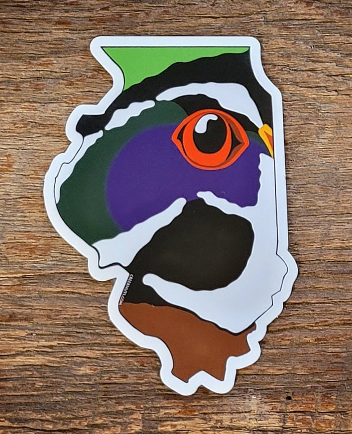 Illinois Wood Duck Sticker