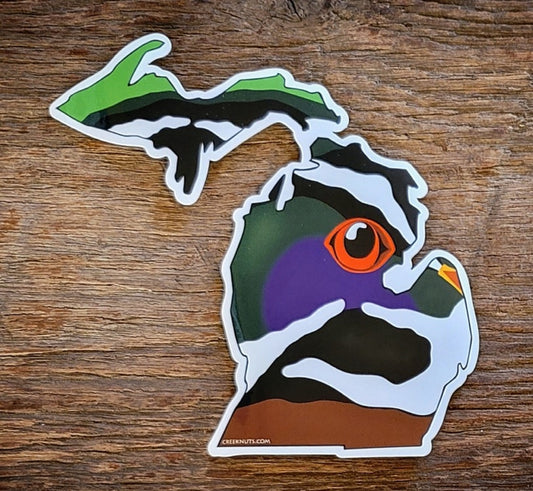 Michigan Wood Duck Sticker