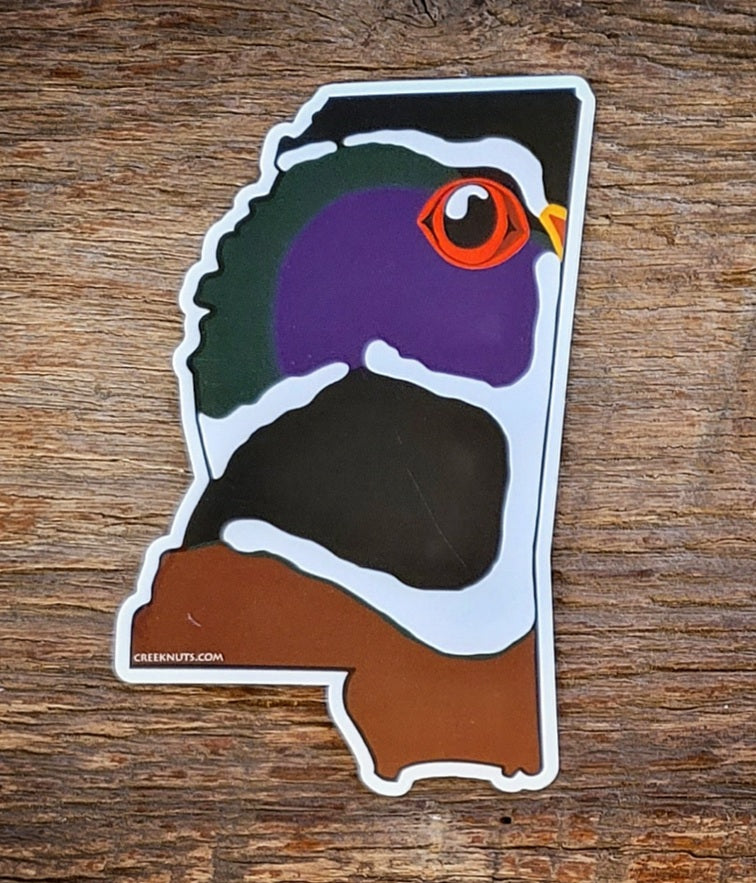 Mississippi Wood Duck Stickers