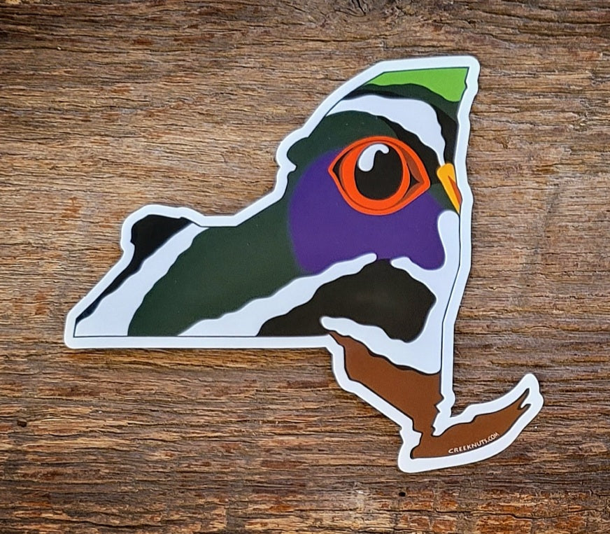 New York Wood Duck Sticker