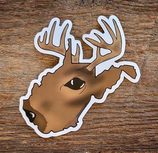 West Virginia Whitetail Buck Sticker