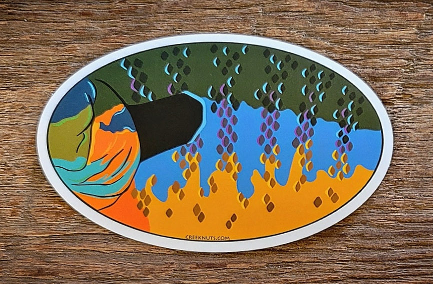 Bluegill Oval Skin Sticker