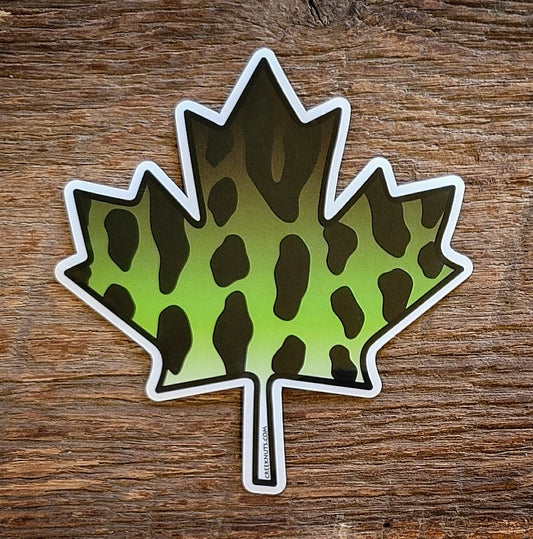 Musky Maple Leaf Sticker