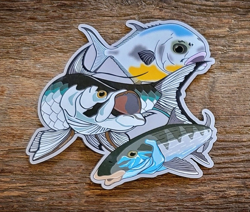 Saltwater Grand Slam Sticker