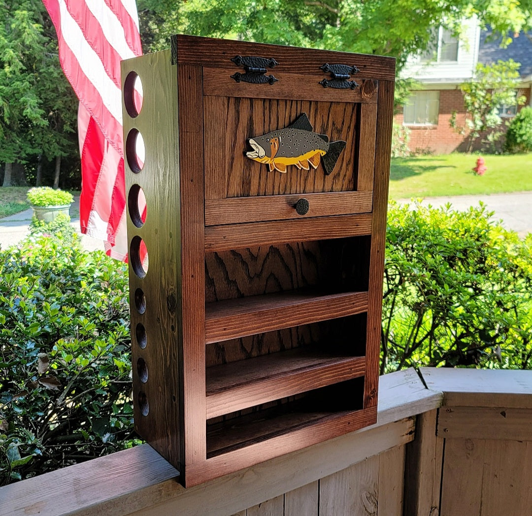 Kinniconnick Fly Rod & Reel Cabinet - Warmwater